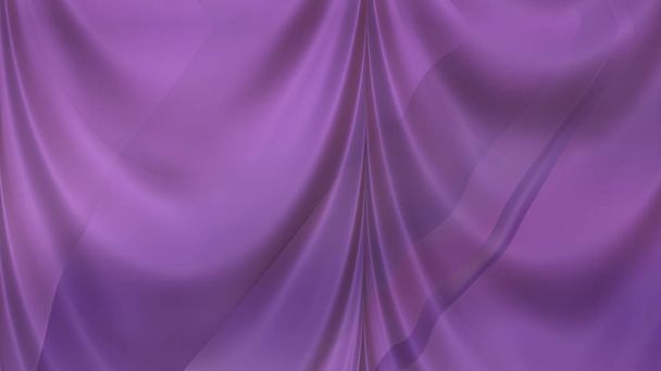 抽象的な紫のシルクのドレープ背景美しいエレガントなイラストグラフィックアートデザイン - 写真・画像