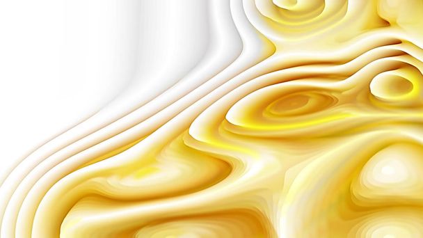 Turuncu ve Beyaz 3d Kavisli Çizgiler Ripple doku Güzel zarif İllüstrasyon grafik sanat tasarımı - Fotoğraf, Görsel
