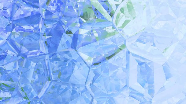 abstrakte blaue und weiße Kristall Hintergrund schöne elegante Illustration Grafik Design - Foto, Bild