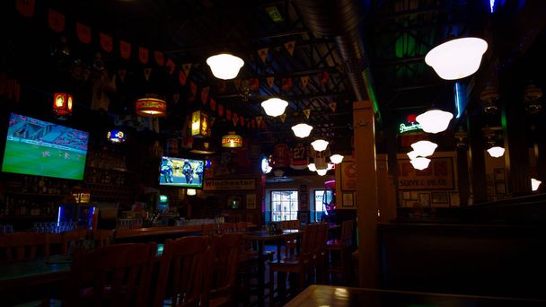 Sports bar at evening time - Photo, Image