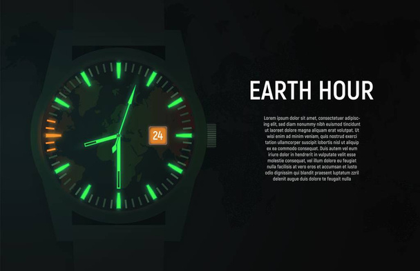  Час Земли
 - Вектор,изображение