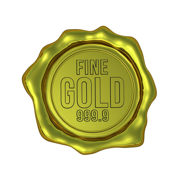 Fine Gold 999.9 - Isolated - Photo, Image