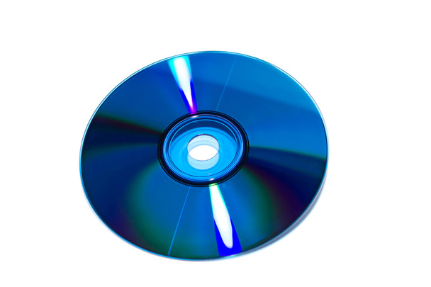 blauwe kleur dvd - Foto, afbeelding
