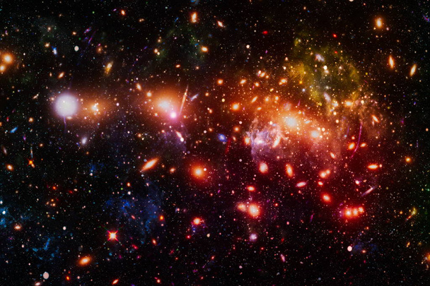 Kozmikus tér és csillagok, kék kozmikus absztrakt háttér. Elemeit a kép által szolgáltatott NASA. - Fotó, kép