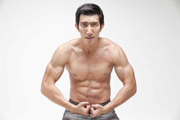 Image of muscle man posing - Foto, afbeelding