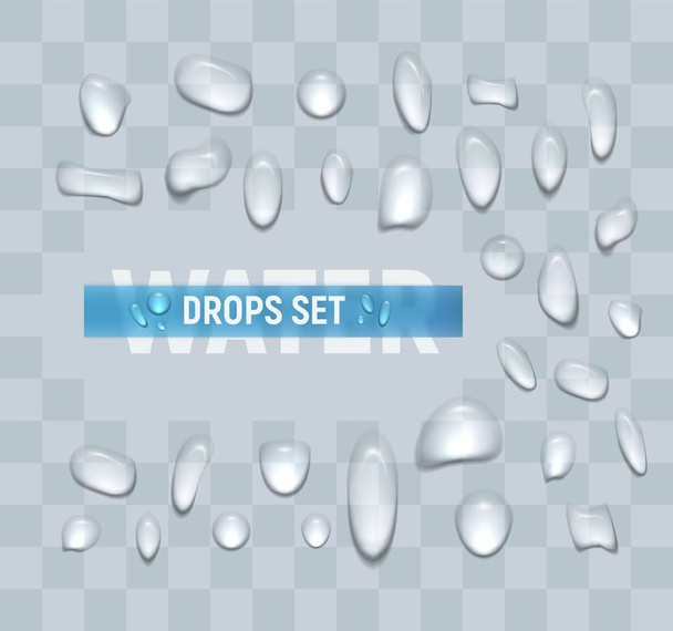 水滴のセット - ベクター画像