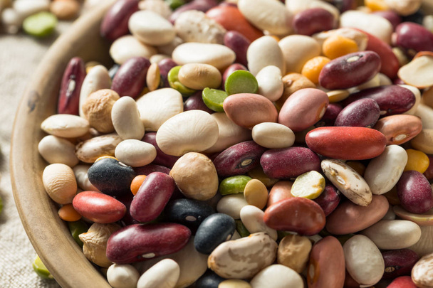 Dry Organic Assorted Bean Mixture - Photo, image