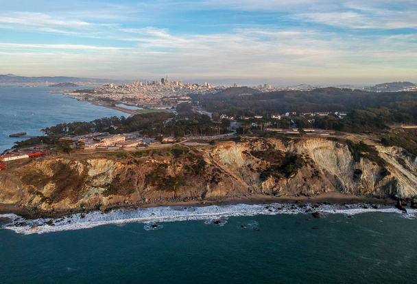 Aerial view Of The San Francisco City Skyline, California, USA - Photo, Image