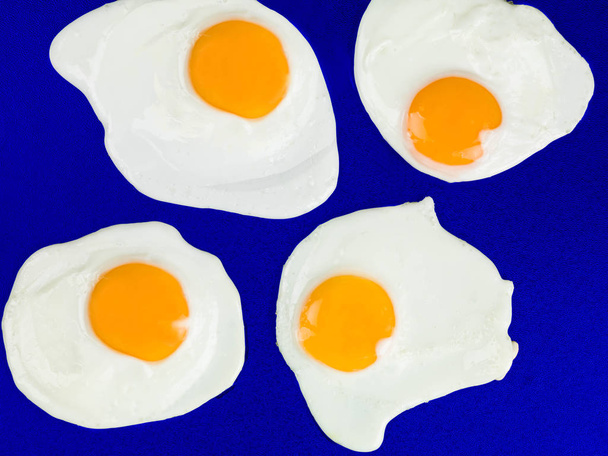 Snídaně jídlo smažených vajec - Fotografie, Obrázek