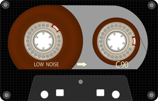 Audio Cassette Tape - Vetor, Imagem