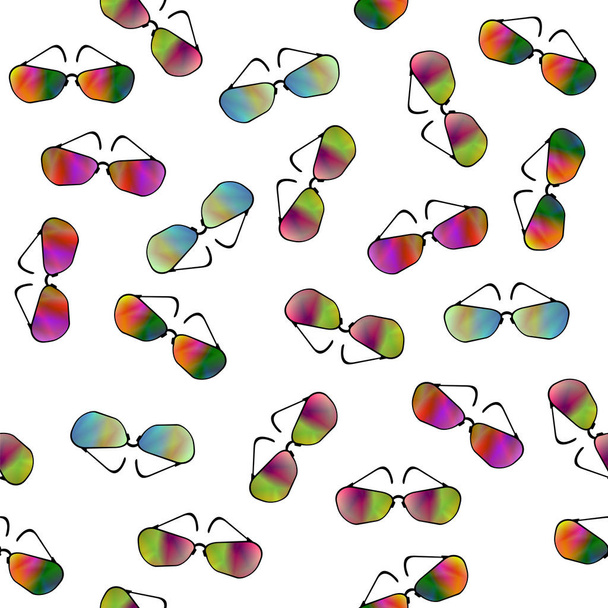 kleurrijke zonnebril naadloze patroon - Foto, afbeelding