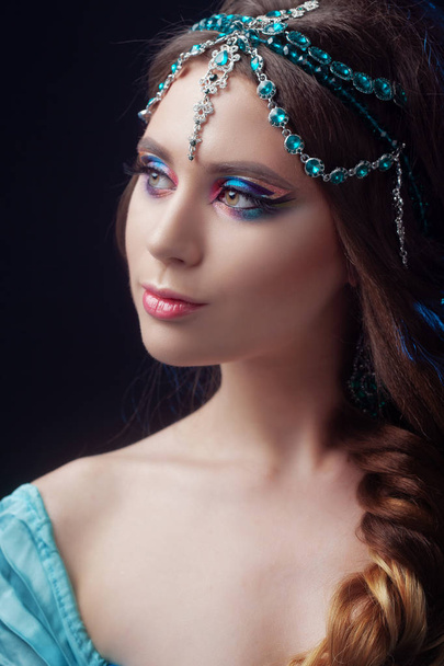 Príncipe Jasmine, uma jovem mulher à imagem de uma princesa de fadas oriental
. - Foto, Imagem