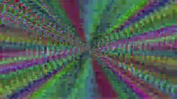 Kaleidoszkóp dinamikus futurisztikus álmodozó csillogó mintás háttér.  - Felvétel, videó