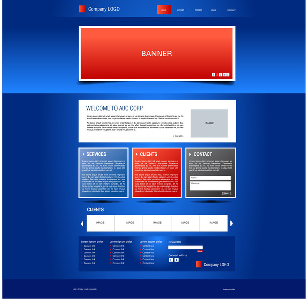 Modelo de Web Design azul
 - Foto, Imagem