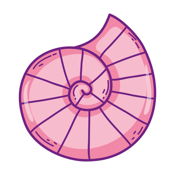 caracol lindo icono de concha
 - Vector, Imagen
