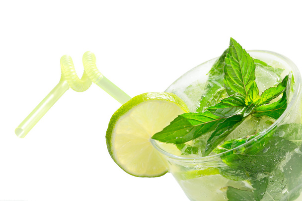 Mojito cocktail isolation on a white - Photo, Image