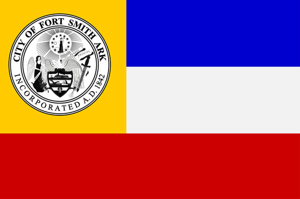 Bandera de Fort Smith en Arizona, Estados Unidos
 - Vector, imagen