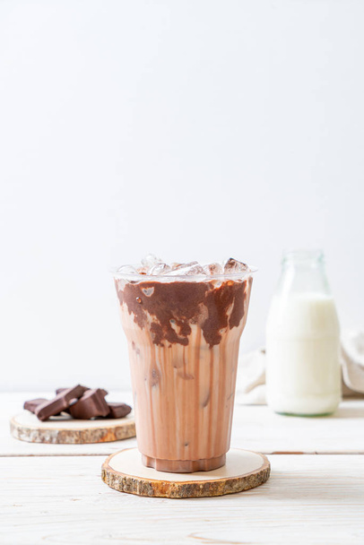 Iced chocolate milkshake drink - Photo, image