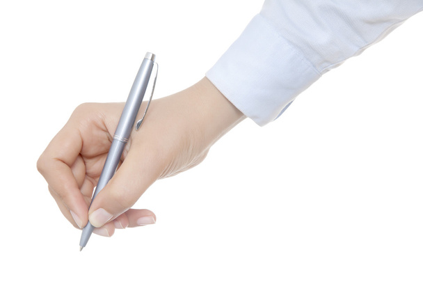 Hand with pen - Фото, изображение
