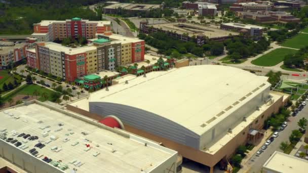 Aerial video Addition Financial Arena Florida Central University campus - Footage, Video