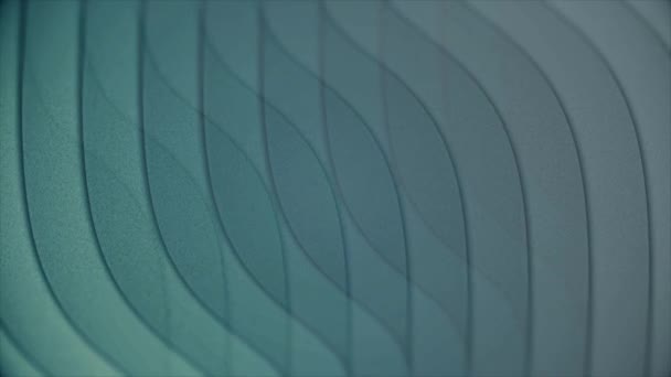 abstrakte türkisfarbene helle Wellen, die sich gegenseitig überdecken. Animation. Hintergrund aus eleganten geschwungenen blauen türkisfarbenen Linien, welliges bewegliches Muster. verschiedene Blautöne. - Filmmaterial, Video