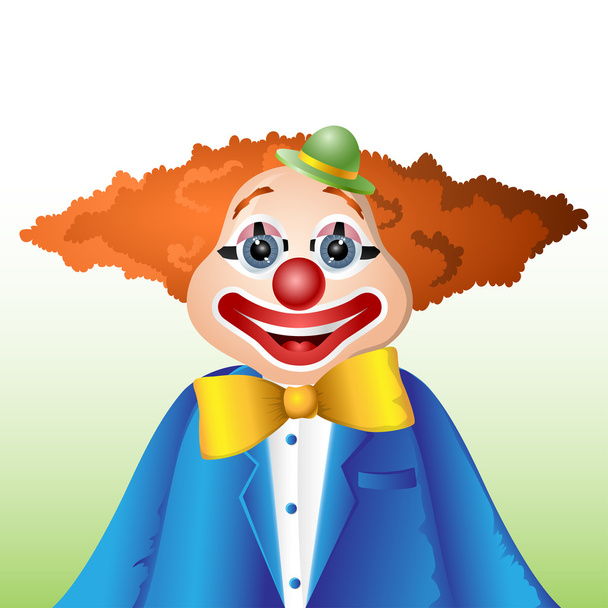 Happy cartoon clown - Вектор, зображення