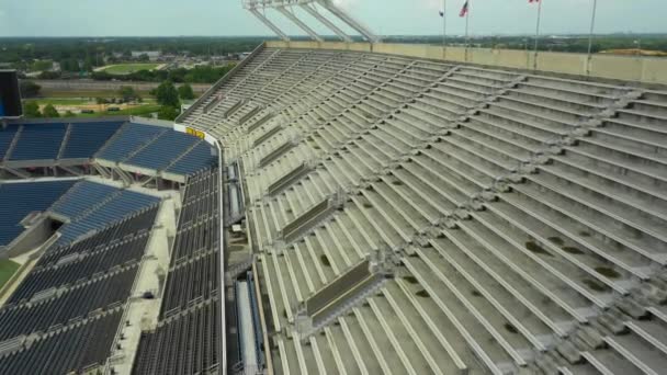 Aerial video sports stadium bleachers seats - Séquence, vidéo