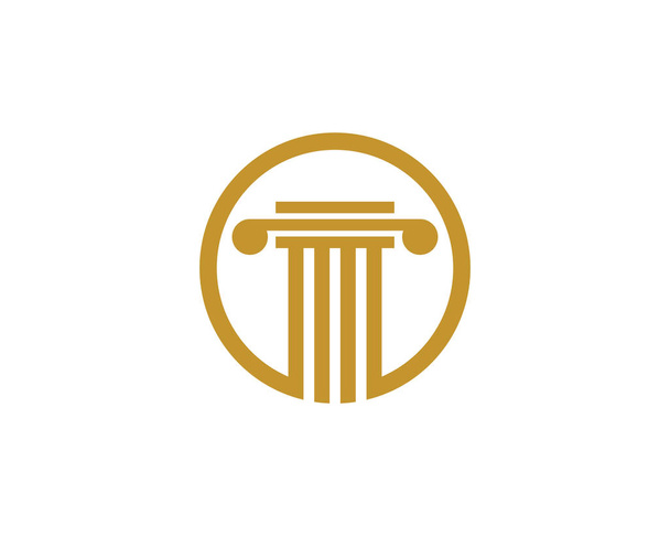 Modèle de logo de pilier. Illustration vectorielle de colonne
  - Vecteur, image