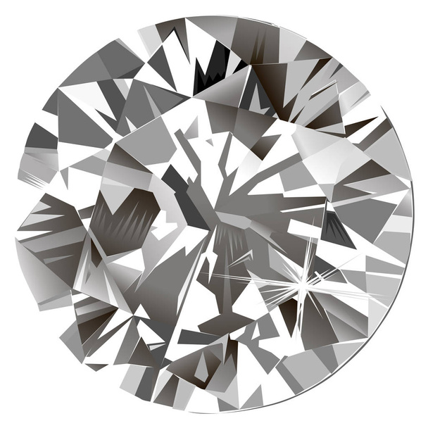 Abstrait polygone diamant rétroéclairage mural intérieur bijoux peinture isolée fond de coussin, illustration vectorielle
 - Vecteur, image