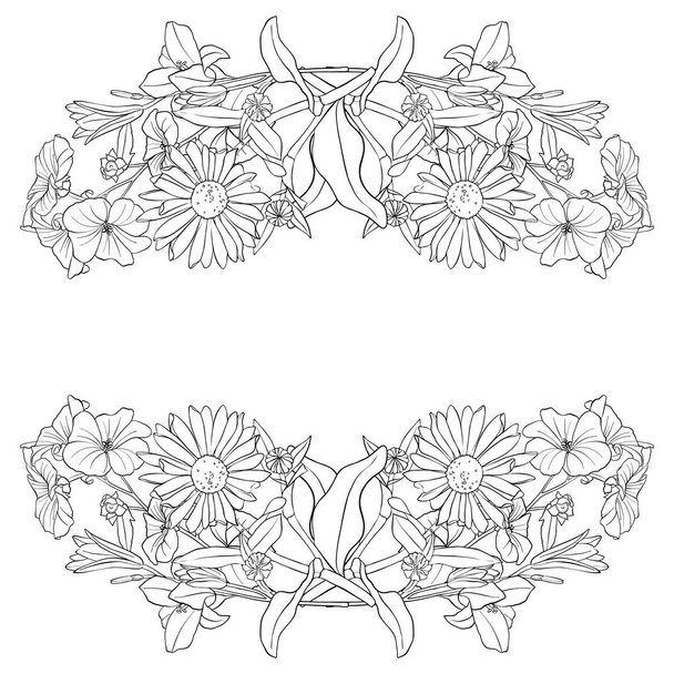 vector drawing leaves - Διάνυσμα, εικόνα
