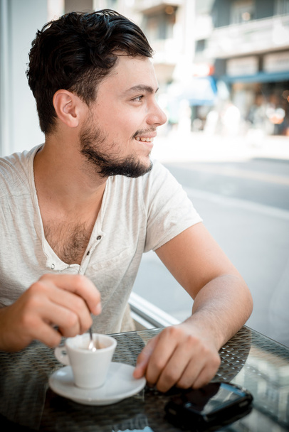 Young stylish man drinking coffee - Foto, immagini