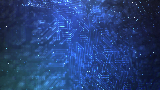 Digital background. Abstract blue technology network - Footage, Video