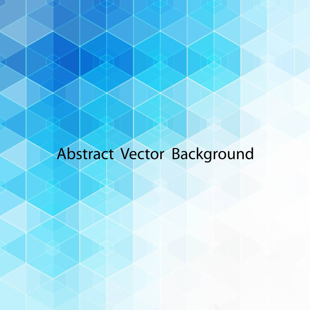 ベクトル抽象青六角形の背景。広告のためのeps 10レイアウト - ベクター画像