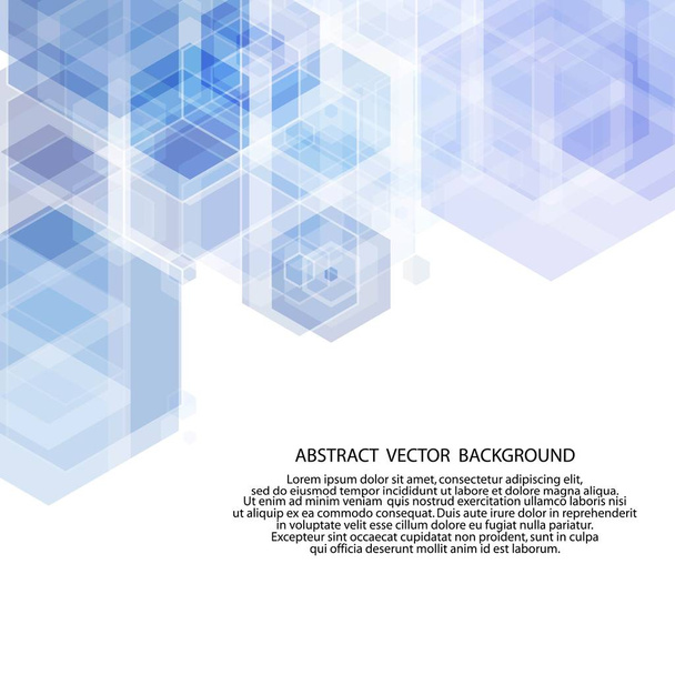hexagon blue background. layout for advertising. eps 10 - Vector, Image