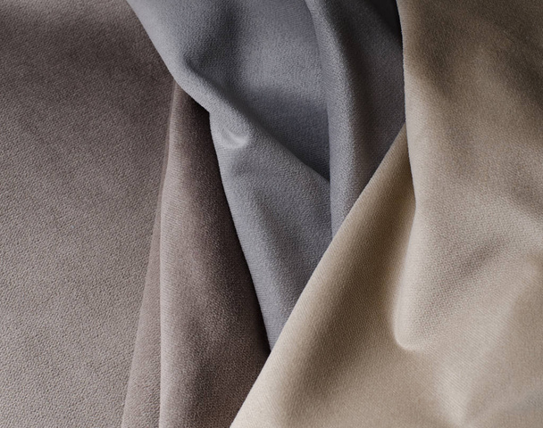 Couleurs claires velours échantillons textiles.. Tissu texture fond
 - Photo, image