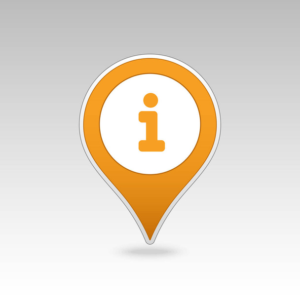 Information pin map icon. Map pointer. Map markers - Vector, Image