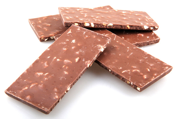 шоколад на белом фоне - Фото, изображение