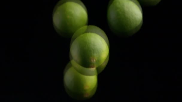Filmación de fruta de lima cayendo colección
 - Imágenes, Vídeo