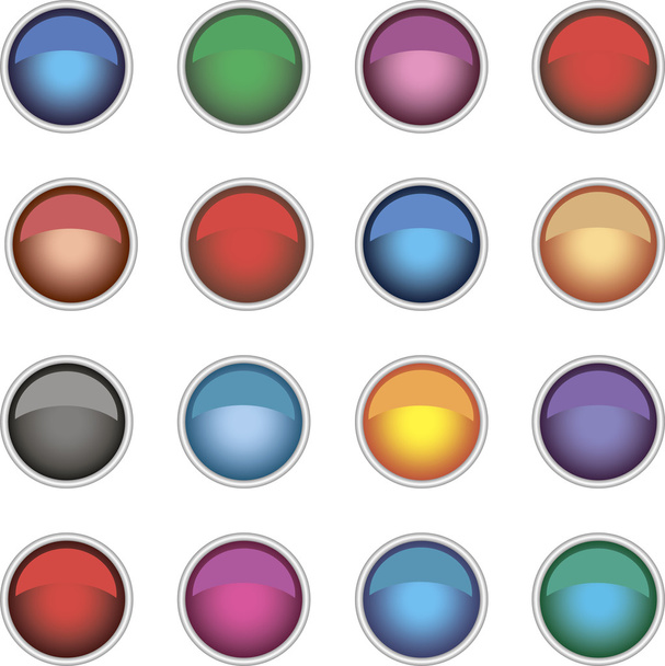 Set of colored icons - Vetor, Imagem
