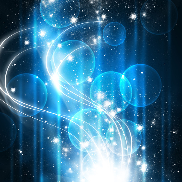 Abstract shine background with elegant waves and stars - Foto, Imagem