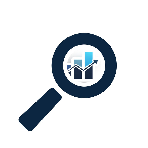 Search result icon. Research report analyse line sign. Analytics case study  outline vector symbol with magnify glass. Isolated black thin icon for  document review. suitable for app or web ui design. Stock