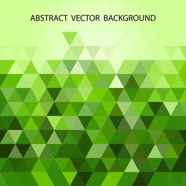 green abstract triangles layout for advertising. eps 10 - Vektor, obrázek