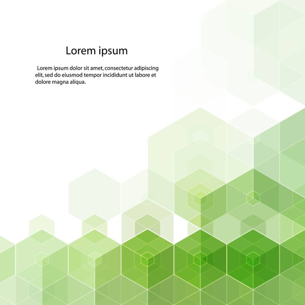 green hexagons. presentation layout. abstract vector background. eps 10 - Vector, Image