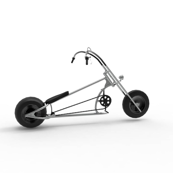 3d renderização de uma bicicleta em um fundo isolado
 - Foto, Imagem