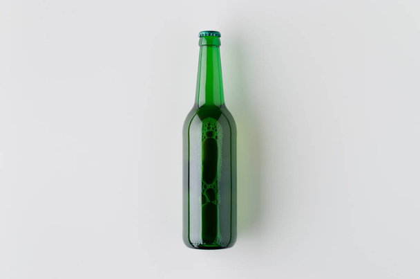 Top view of a beer bottle mockup. - Foto, Imagen