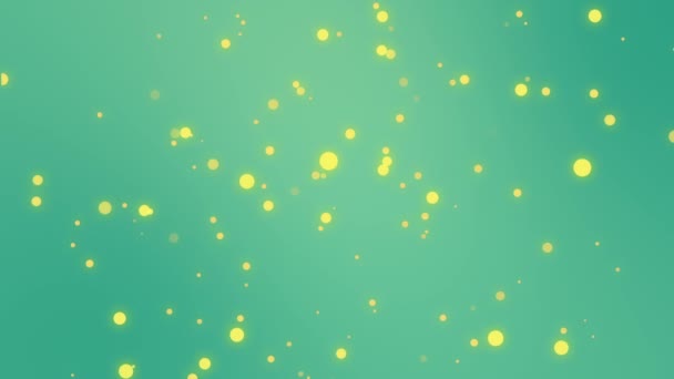 Magische sparkly Teal blauwe achtergrond met zwevende lichtdeeltjes. - Video