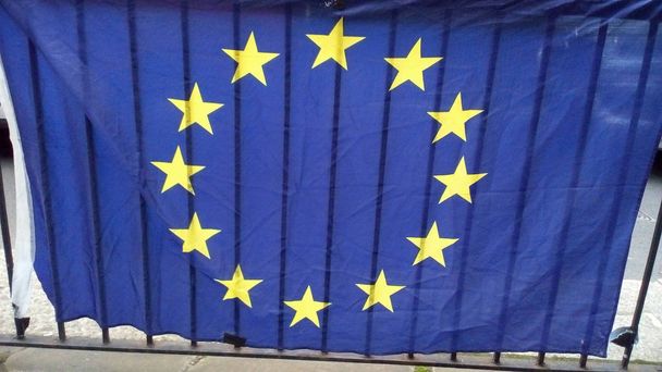 Vlajka Evropské unie (Eu) - Fotografie, Obrázek