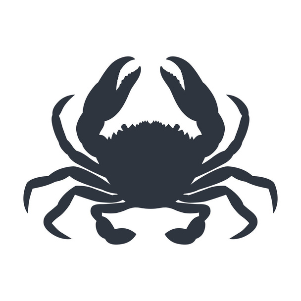 Blue crab silhouette - Vector, Image