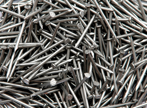 Metal nail background - Foto, Imagen