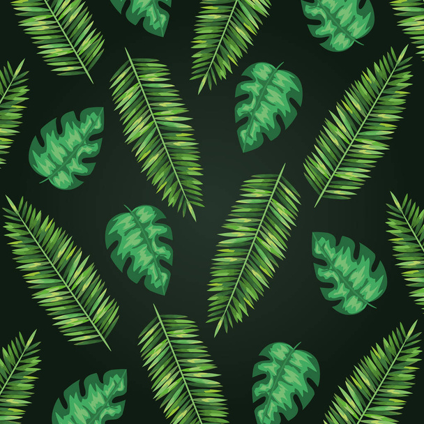 екзотичні гілки листя рослини стиль
 - Вектор, зображення